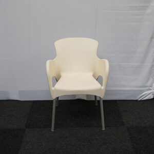 Kuipstoel modern wit