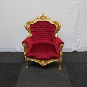 Sintstoel/Barokstoel Rood / Goud
