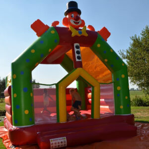 Springkussen Clown Afmeting: 4x4x4 meter Gewicht: 120 KG
