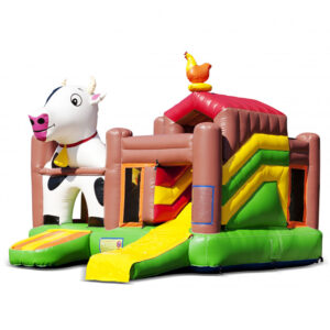 Springkussen Multiplay Boerderij (Koe) 5,6x5x3,2 meter