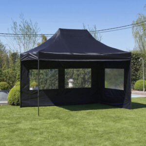 Vouwtent 3x6 meter ZWART