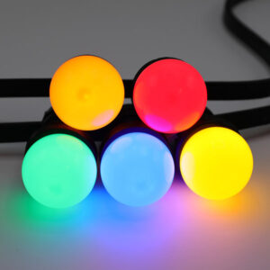 Prikfitting kabel 6 m (8 lamps gekleurd)