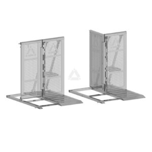 Snake Gate Barrier aluminium Prolyte breedte 100 cm hoogte 120 cm (upright zwart)