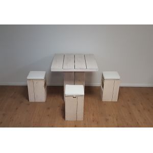 Terrastafel steigerhout 80x80 cm