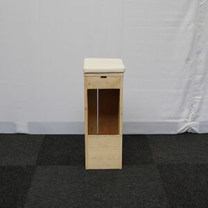 Barkruk steigerhout 30x30 cm white wash